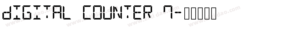 Digital Counter 7字体转换